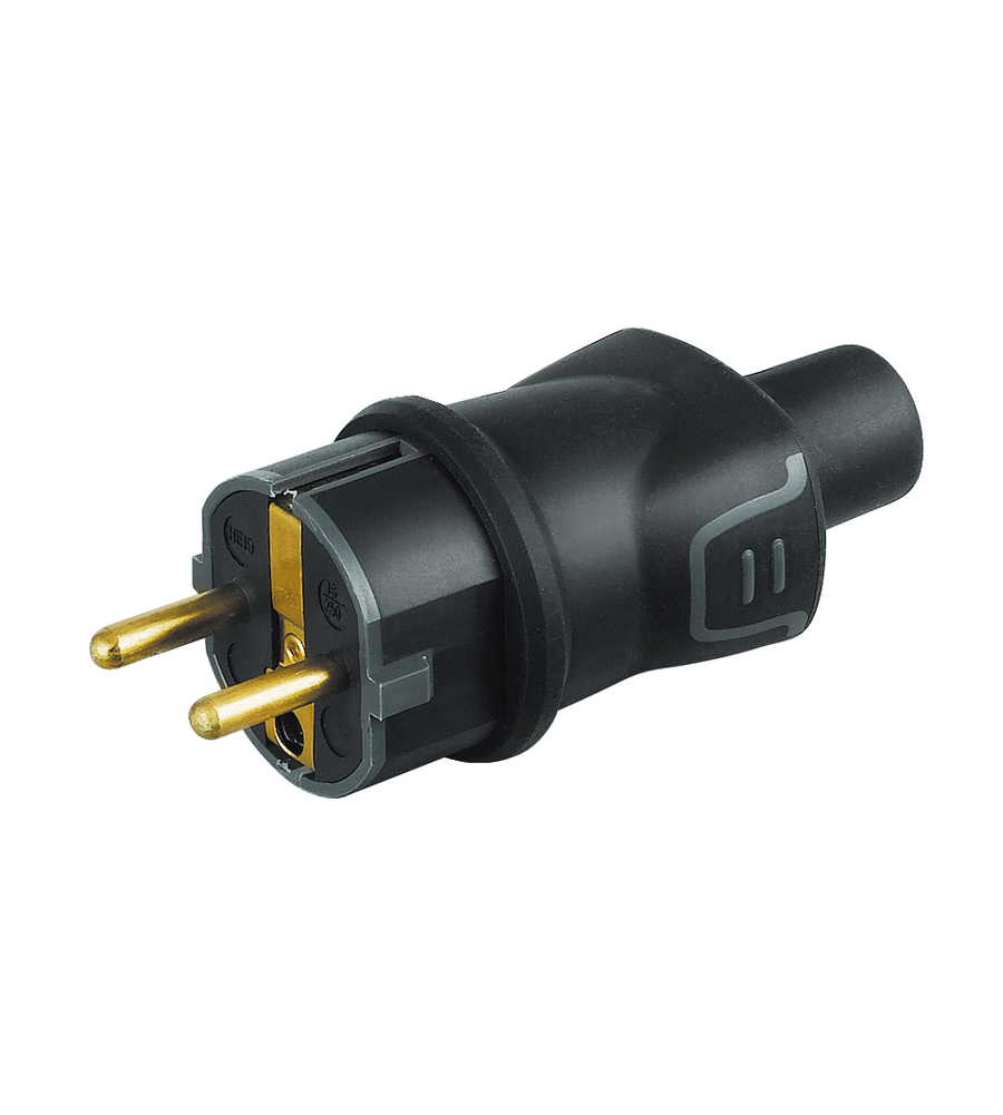 SPINA CAUCCIU B-MATERIA 2PRESE+T ST TED. IP44 - BTICINO.